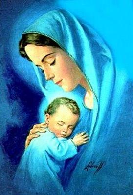 Maria y el niño Jesús